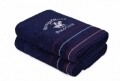 Set 2 prosoape de baie, Beverly Hills Polo Club, 70x140 cm, 100% bumbac, bleumarin