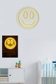 Decoratiune luminoasa LED, Smiley,  Benzi flexibile de neon, DC 12 V, Galben