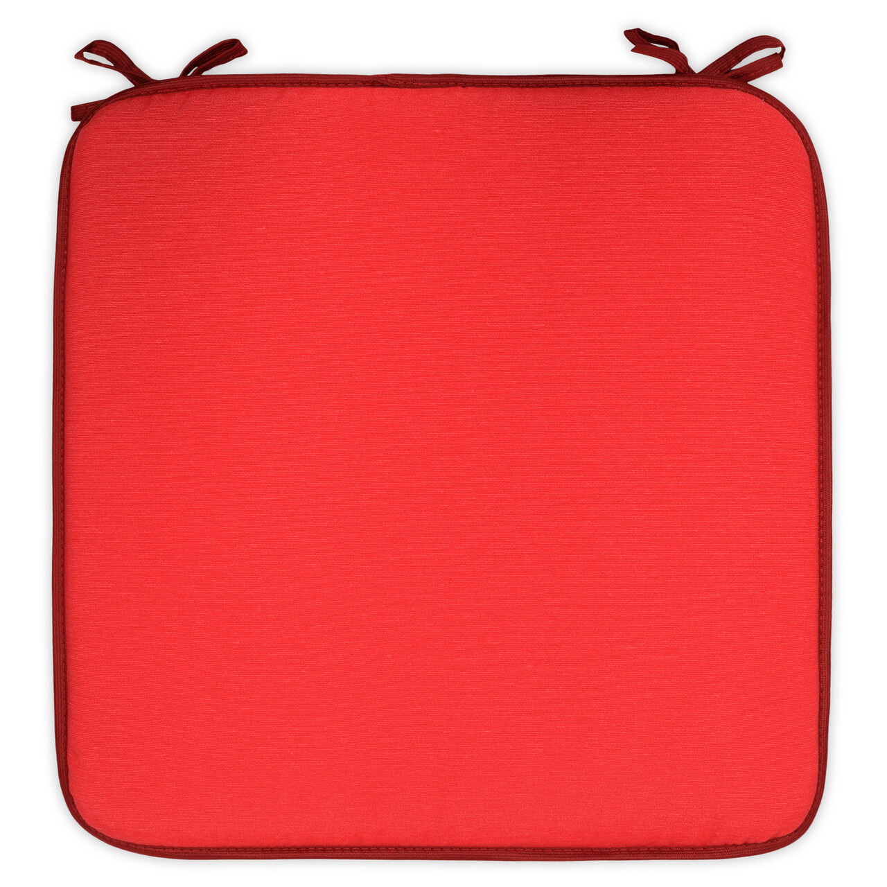 Perna patrata scaun Basic Red, 40x40x2 cm, poliuretan/poliester, rosu