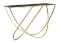 Consola Ring, Mauro Ferretti, 120x40x79 cm, fier, negru/auriu