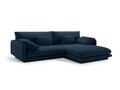 Coltar dreapta 4 locuri, Torino-211, Micadoni Home, 250x170x83 cm, tesatura structurata chenille, albastru navy