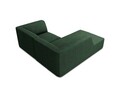 Coltar stanga 3 locuri, Ruby, Micadoni Home, BL, 186x180x69 cm, poliester, verde