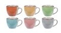 Set 6 cani Espresso, 90 ml, ceramica, multicolor