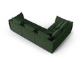 Coltar modular stanga 3 locuri, Bloom-86, Micadoni Home, 316x216x95 cm, tesatura structurata, verde muschi