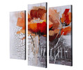 Set 3 tablouri decorative, UC042, Canvas, 45 x 20 cm, Multicolor