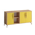 Consola, Mod Design, SUDER, 140x86x40 cm, Stejar / Galben