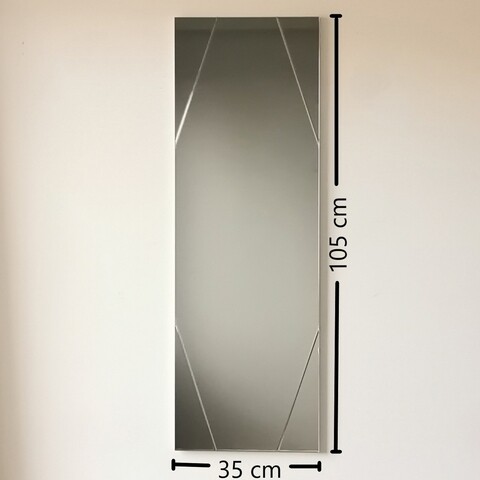 Oglinda decorativa A320D, Neostill, 35 x 105 cm, argintiu