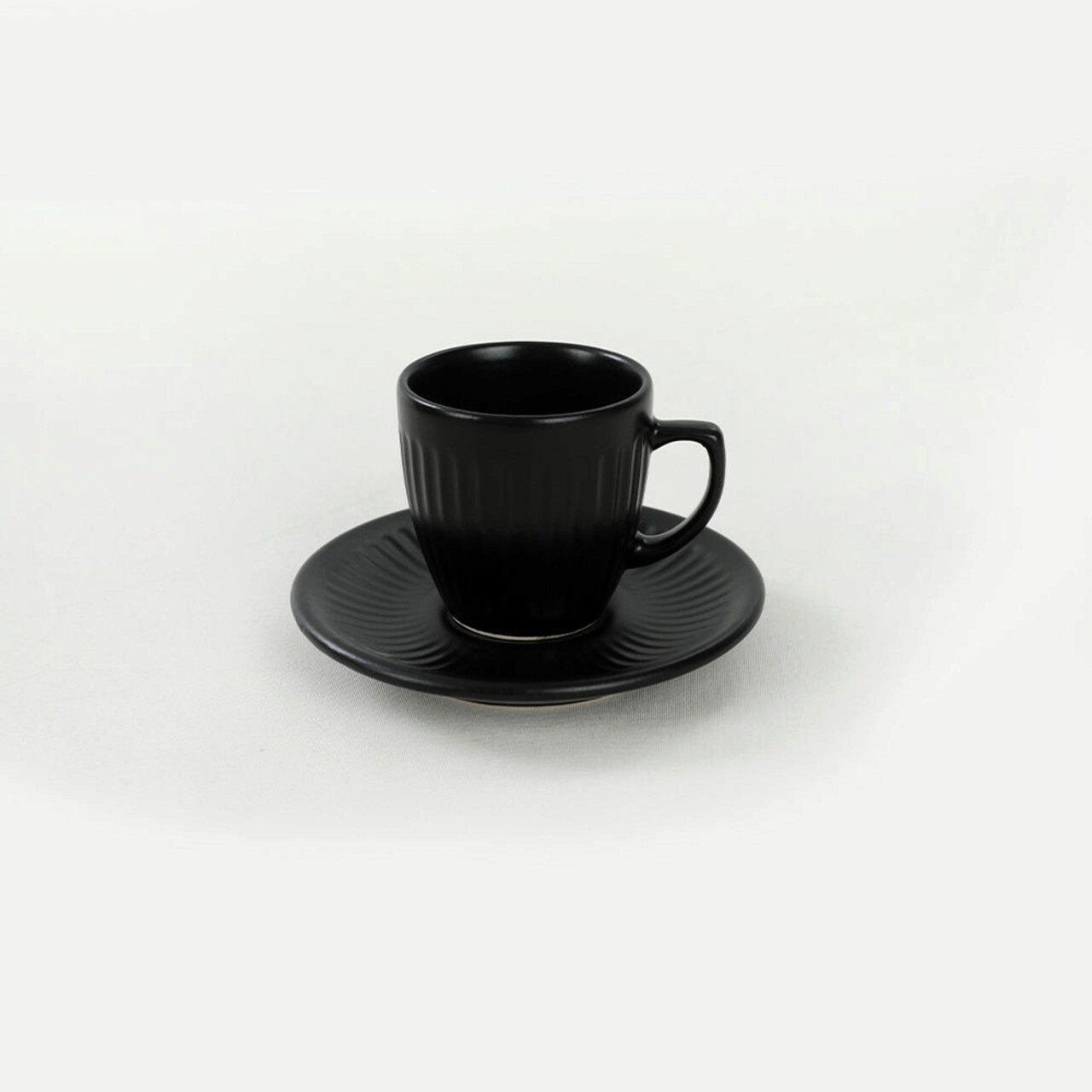 Set Cesti De Cafea, Keramika, 275KRM1650, Ceramica, Negru Mat