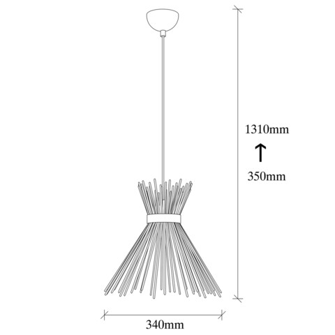 Candelabru, Opviq, Kirpi - 3082, E27, 40W, metal