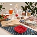 Set 2 boluri pentru aperitiv si suport Giardino, Versa, portelan/bambus