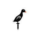 Set decoratiuni pentru gradina, Ducks, Metal, Negru