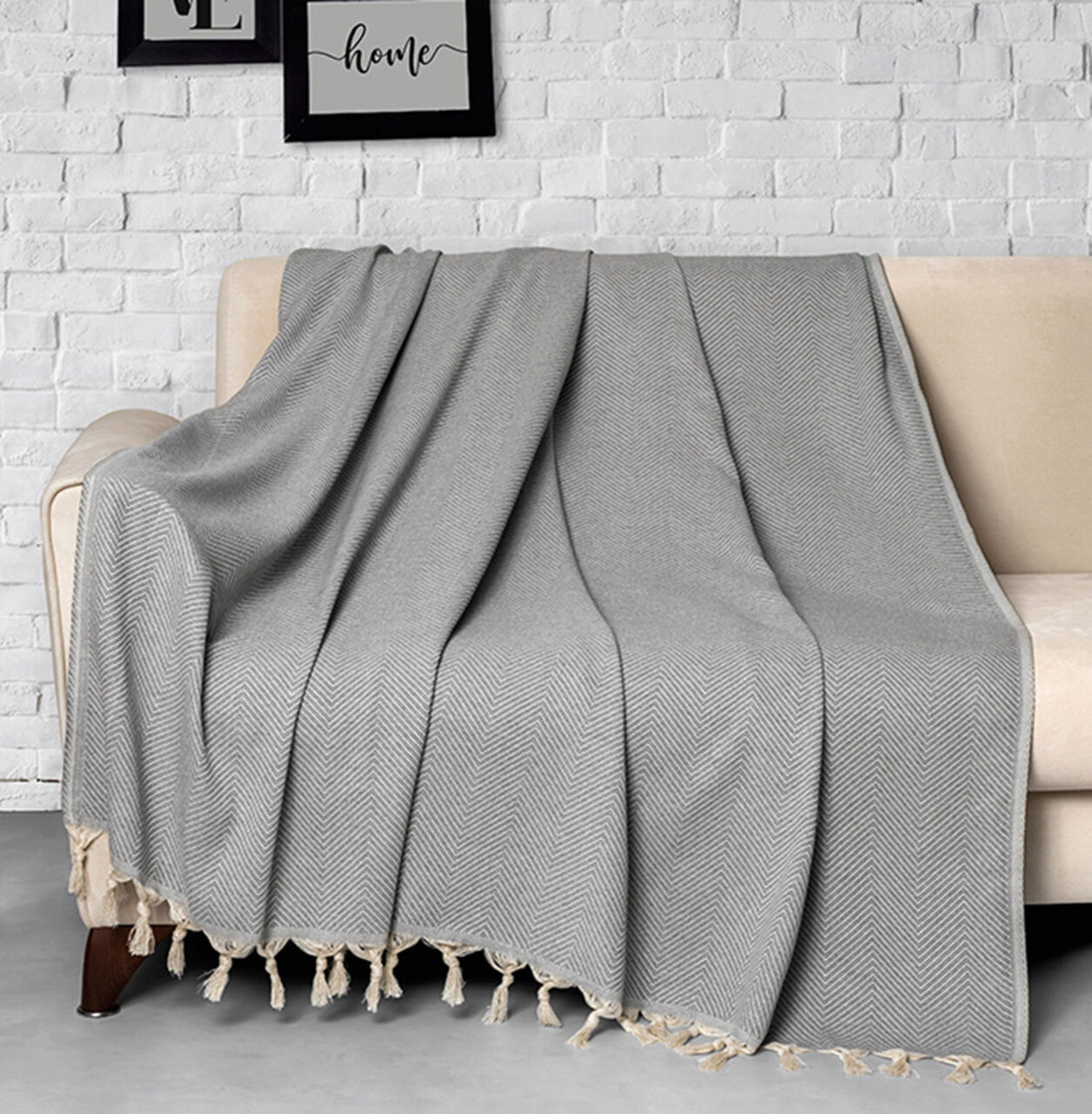 Cuvertura de pat, Trendy - Grey (230), DC Home, Bumbac