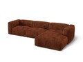 Coltar modular dreapta 3 locuri, Martina-212, Micadoni Home, 332x176x75 cm, velur, caramiziu