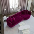 Coltar Macaroon, Ndesign, 273x106x78 cm, lemn, fucsia