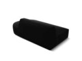 Canapea dreapta 2 locuri, Ruby, Micadoni Home, BL, 181x93x69 cm, catifea, negru