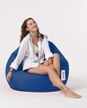 Fotoliu puf, Bean Bag, Ferndale Premium XXL, 115 x 130 cm, poliester impermeabil, albastru