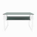 Birou, Zena Home, Lona, 120x72.8x60 cm, PAL, Verde/Alb