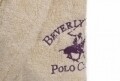 Halat de baie unisex, Beverly Hills Polo Club, 100% bumbac, S/M, Cream