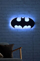 Decoratiune luminoasa LED, Batman, MDF, 60 LED-uri, Albastru