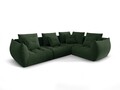 Coltar modular dreapta 3 locuri, Bloom-86, Micadoni Home, 316x216x95 cm, tesatura structurata, verde muschi