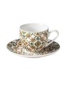 Set 2 cesti cu farfurie pentru cafea, Le Primizie, Brandani, Ø11.5x5 cm, portelan