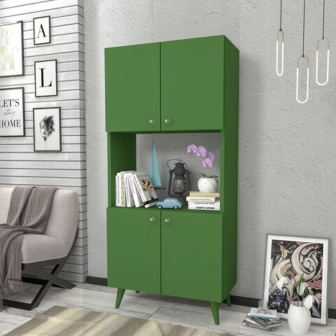 Bufet RF.110.001.004, Gauge Concept, 60x32x135 cm, PAL, verde inchis