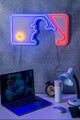 Decoratiune luminoasa LED, Baseball Pitcher, Benzi flexibile de neon, DC 12 V, Multicolor