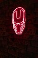 Decoratiune luminoasa LED, Iron Man, Benzi flexibile de neon, DC 12 V, Rosu