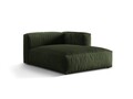 Sezlong modular living dreapta 1 loc, Martina-120, Micadoni Home, 176x123x75 cm, catifea, verde