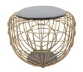 Masuta de cafea Gold Spider, Mauro Ferretti, 119x75x55 cm, fier, negru/auriu