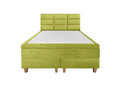 Pat matrimonial, Stockholm, Harmony E, 140x200 cm, saltea tip Pocket, topper memory, Verde