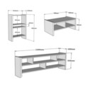 Set mobilier living, Puqa Design, Pera, PAL, Alb