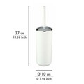 Perie pentru toaleta cu suport, Wenko, Brasil White, 10 x 37 cm, plastic, alb