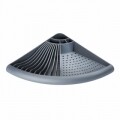 Scurgator de colt pentru vase Grey, Wenko, 9 x 35 x 50 cm, polipropilena, gri