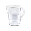 Set cana filtranta Brita Marella 2.4 L Maxtra+ cu 2 filtre si sticla termos, alb