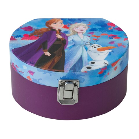 Cutie de bijuterii pentru fetite Frozen, Disney, 17x15.5x8 cm, albastru