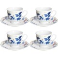 Set 4 cesti de cafea cu farfurie Poema Alchimia, Andrea Fontebasso, 200 ml, portelan, multicolor