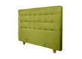 Pat matrimonial, Stockholm, Buttons E, 140x200 cm, saltea tip Pocket, topper memory, Verde