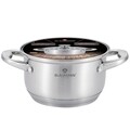 Oala cu capac Gourmet Line Satin, Blaumann, 20 x 12.5 cm/ 3.8 L, inox, argintiu