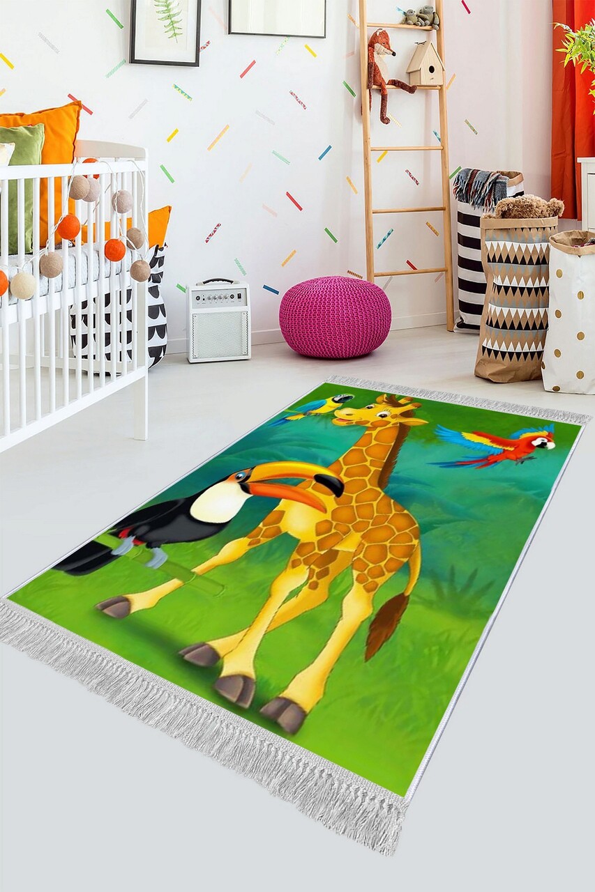 Covor de hol, ELS536, 80x200 cm, Catifea, Multicolor