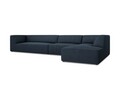 Coltar dreapta 5 locuri, Ruby, Micadoni Home, BL, 366x180x69 cm, poliester, albastru navy