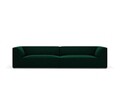 Canapea 4 locuri, Ruby, Micadoni Home, BL, 302x93x69 cm, catifea, verde bottle