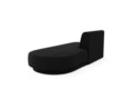 Modul canapea dreapta 2 locuri, Miley, Micadoni Home, BL, 158x85x74 cm, catifea, negru