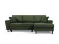 Coltar extensibil dreapta 4 locuri, Moghan, Micadoni Home, BL, 241x145x88 cm, velur, verde bottle