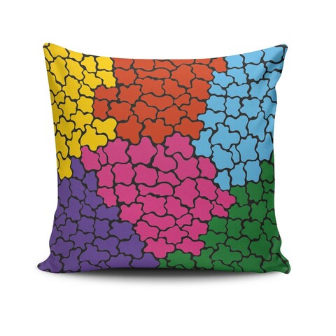 Perna, NKRLNT-290, 43x43 cm, 50% bumbac / 50% poliester, Multicolor