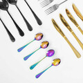 Set tacamuri 16 piese Abele, Homla, inox tip 430, multicolor