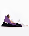 Fotoliu puf, Bean Bag Ferndale, Pyramid Double Color, 145 cm, poliester impermeabil, mov