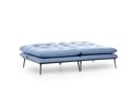 Canapea extensibila Martin Sofabed, Futon, 3 locuri, 180x130 cm, metal, albastru grizzled