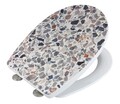 Capac de toaleta Terrazzo, Wenko, 36.5x45 cm, termoplastic/inox, multicolor