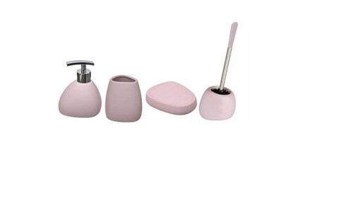 Set accesorii pentru baie, Five, Christian Lacroix, 4 piese, ceramica/bumbac, multicolor